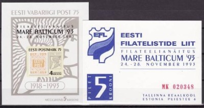 Estonia 1993 - Bloc cat.nr.6 neuzat,perfecta stare foto