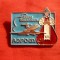 Insigna Turistica Aeroflot URSS ,metal si email , dim.= 3,8x2,5 cm