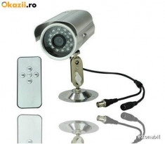 Camera supraveghere inregistrare card Exterior Senzor miscare TVOUT Telecomanda foto