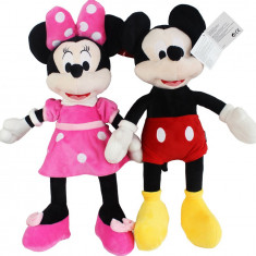 Set PROMO Minnie si Mickey Mouse MUZICALI 35 CM foto