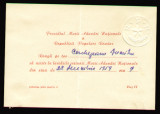 1959 Invitatie la Lucrarile sesiunii Marii Adunari Nationale a RPR