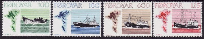 Faroe 1977 - cat.nr.18-21 neuzat,perfecta stare