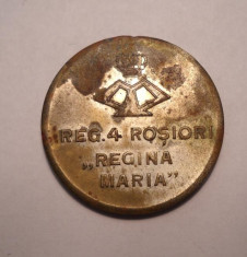 Medalie Regimentul 4 Rosiori Regina Maria - Recunostinta Eroilor 1916 1919 foto