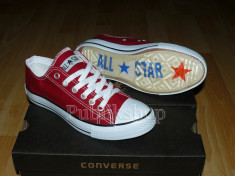 Tenesi Converse ALL * STAR Talpa Transparenta(silicon) rosu/alb foto