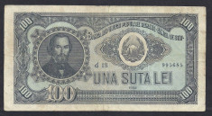 ROMANIA 100 LEI 1952 [1] VF foto