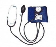 Tensiometru mecanic cu stetoscop pentru monitorizarea presiunii arteriale foto