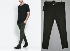 &amp;quot;Circular Trousers&amp;quot; Zara Man, Pantaloni CASUAL Barbati SLIM FIT Marime 44/46 foto