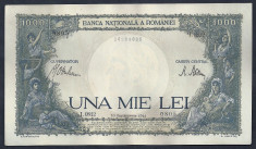 ROMANIA 1000 1.000 LEI 10 septembrie 1941 fond verde [10] XF - aUNC foto