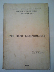 CURS DE OTO-RINO-LARINGOLOGIE - D. CINCA ( 1112 ) foto