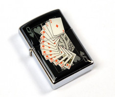 Bricheta model zippo - poker ( model 3 ) foto