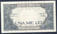 ROMANIA 1000 1.000 LEI 20 martie 1945 fond verde [18] foto