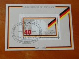 GERMANIA 1974 &ndash; 25 ANI EXISTENTA STATULUI, colita STAMPILA SPECIALA, R5, Nestampilat