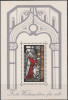 GERMANIA 1977 &ndash; PICTURA VITRALIU CRACIUN, colita nestampilata, R4, Nestampilat