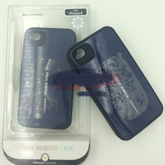 Toc plastic rigid FOCUS Apple iPhone 4 / 4S ALBASTRU