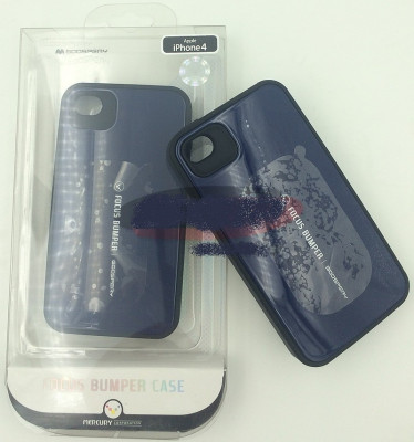 Toc plastic rigid FOCUS Apple iPhone 4 / 4S ALBASTRU foto