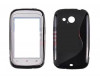 Toc silicon S-Case HTC Desire C, Negru, Alt model telefon HTC