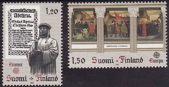Finlanda 1982 - cat.nr.865-6 neuzat,perfecta stare