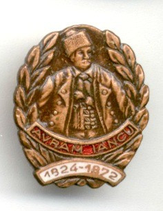 INSIGNA AVRAM IANCU 1824 - 1872 CU EMAIL ROSU foto