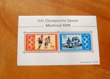 GERMANIA 1976 &ndash; JOCURILE OLIMPICE DE VARA MONTREAL, bloc nestampilat, R7