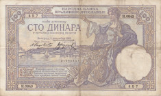 SERBIA 100 dinara 1929 VF!!! foto