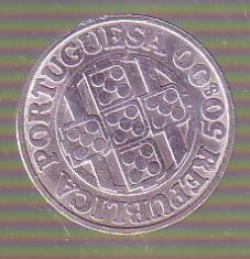 Moneda - 50 escudos 1971 Portugalia argint foto