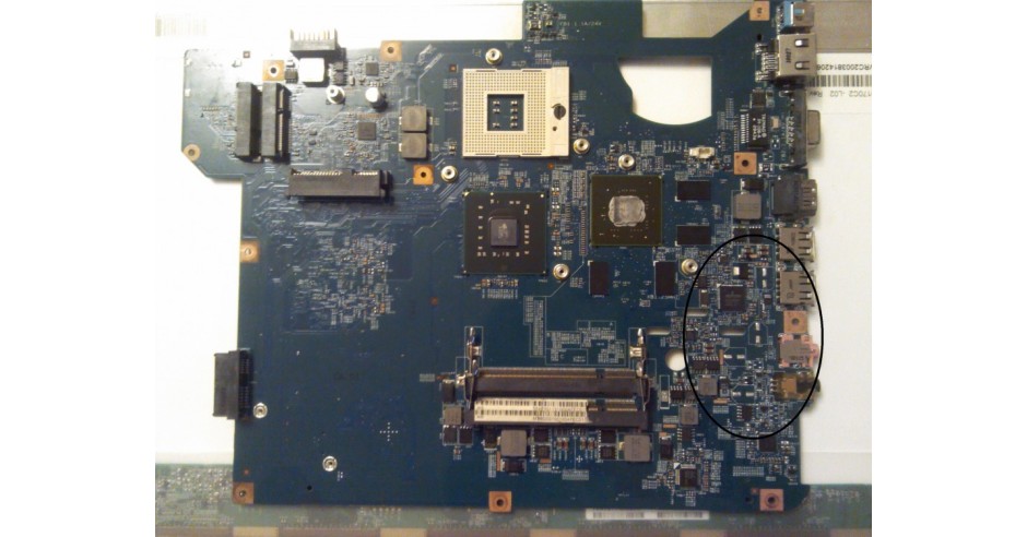 Carte Mère Packard Bell TJ65 - 48.4GH01.01M (MS2273) - Fonctionnelle - Occasion