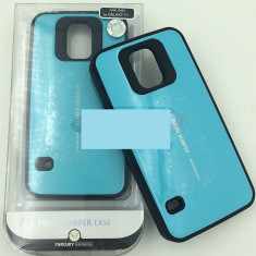 Toc plastic rigid FOCUS Samsung Galaxy S5 ALBASTRU