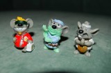 Lot 3 figurine jucarie surpriza ou kinder, soareci doctori, simpatici