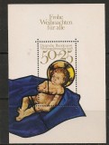 GERMANIA 1978 &ndash; PICTURA CRACIUN, colita nestampilata, R4
