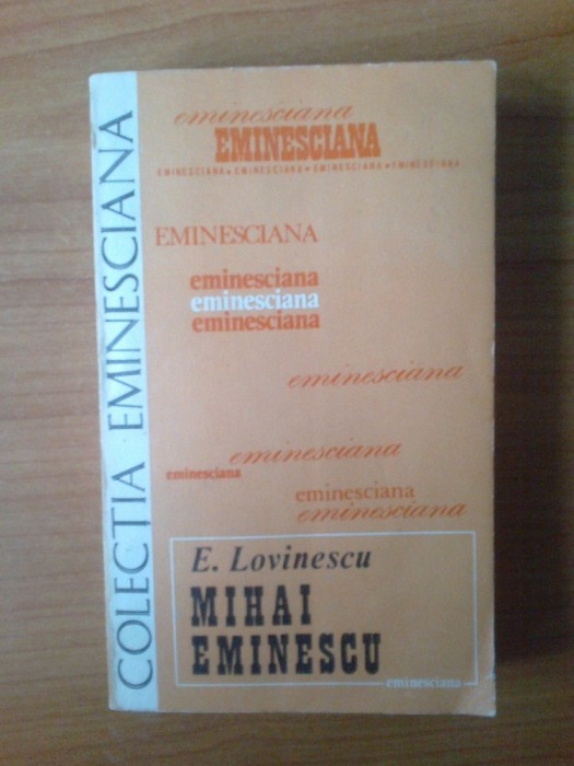 n E. Lovinescu - Mihai Eminescu