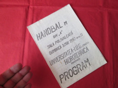 Program de joc Universitatea IUG Craiova - Hidrotehnica Constanta 1992 handbal div A foto