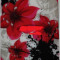 Toc silicon Jelly Case Red Flowers Sony Xperia M