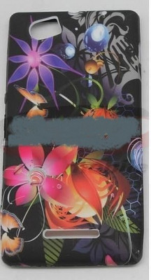 Toc silicon Jelly Case Flowers Sony Xperia J foto