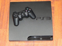 PS3 slim 160 Gb plin cu jocuri MODAT consola jocuri Playstation 3 MODATA Gta 5, Fifa 15, WWE 2k15, Minecraft, Lego si alte jocuri instalate foto