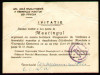 1949 Invitatie Miting Congres UTM, Saptamana Mondiala a Tineretului Democrat