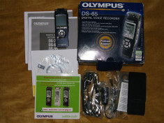 Reportofon ultra-profesional Olympus DS-65 stereo la cutie cu toate accesoriile foto