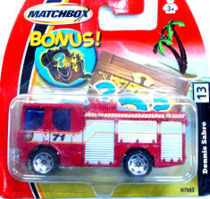 MATCHBOX-REGULAR-SCARA 1/64- DENNIS SABRE FIRE TRUCK-++2999 LICITATII !! foto