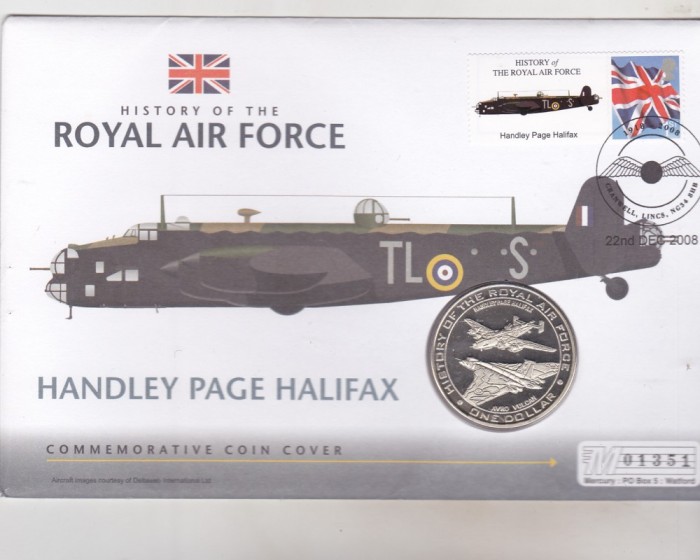 bnk mnd Nauru 1 $ 2007 FDC - Istoria aviatiei RAF