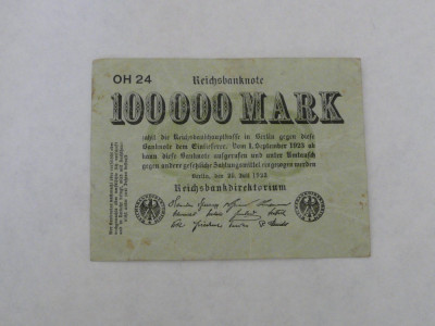 GERMANIA 1923 100.000 MARCI foto