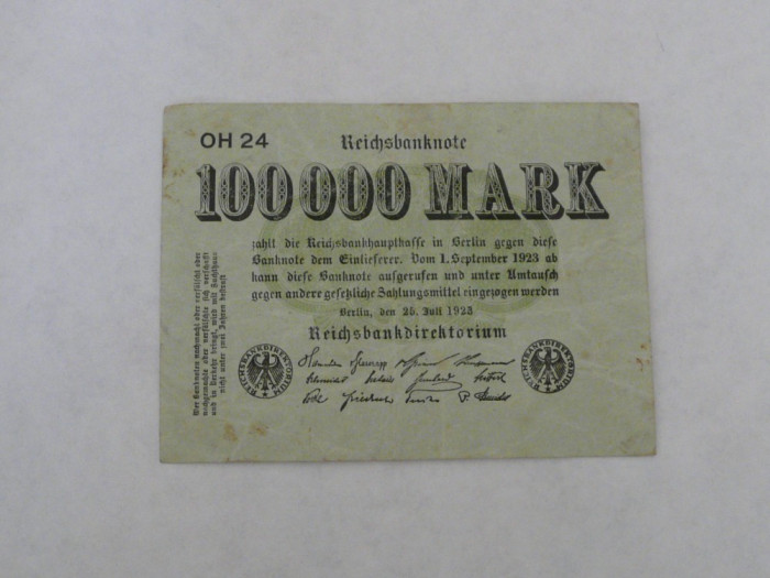 GERMANIA 1923 100.000 MARCI