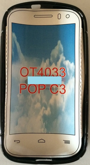 Toc silicon S-Case Alcatel Pop C3