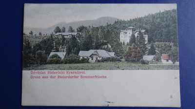 Carte Postala - Anina - Steierdorf - Gruss/ Udvozlet 1908 foto
