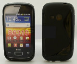 Toc silicon S-Case Samsung Galaxy Young S6310, Negru, Alt model telefon Samsung