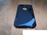 Toc silicon S-Case iPhone 5 / 5S, Negru, iPhone 5/5S/SE, Apple