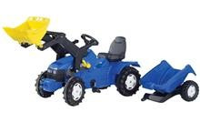 Tractor Cu Pedale Si Remorca Copii Rolly Toys foto