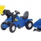 Tractor Cu Pedale Si Remorca Copii Rolly Toys