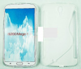 Toc silicon S-Case Samsung Galaxy Mega 6.3 I9200, Transparent, Alt model telefon Samsung