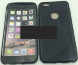Toc silicon S-Case Apple iPhone 6 Plus, Negru