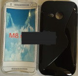Toc silicon S-Case HTC One mini 2, Negru, Alt model telefon HTC