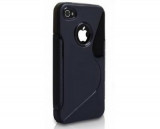 Toc silicon S-Case iPhone 4 / 4S, Negru, iPhone 4/4S, Apple